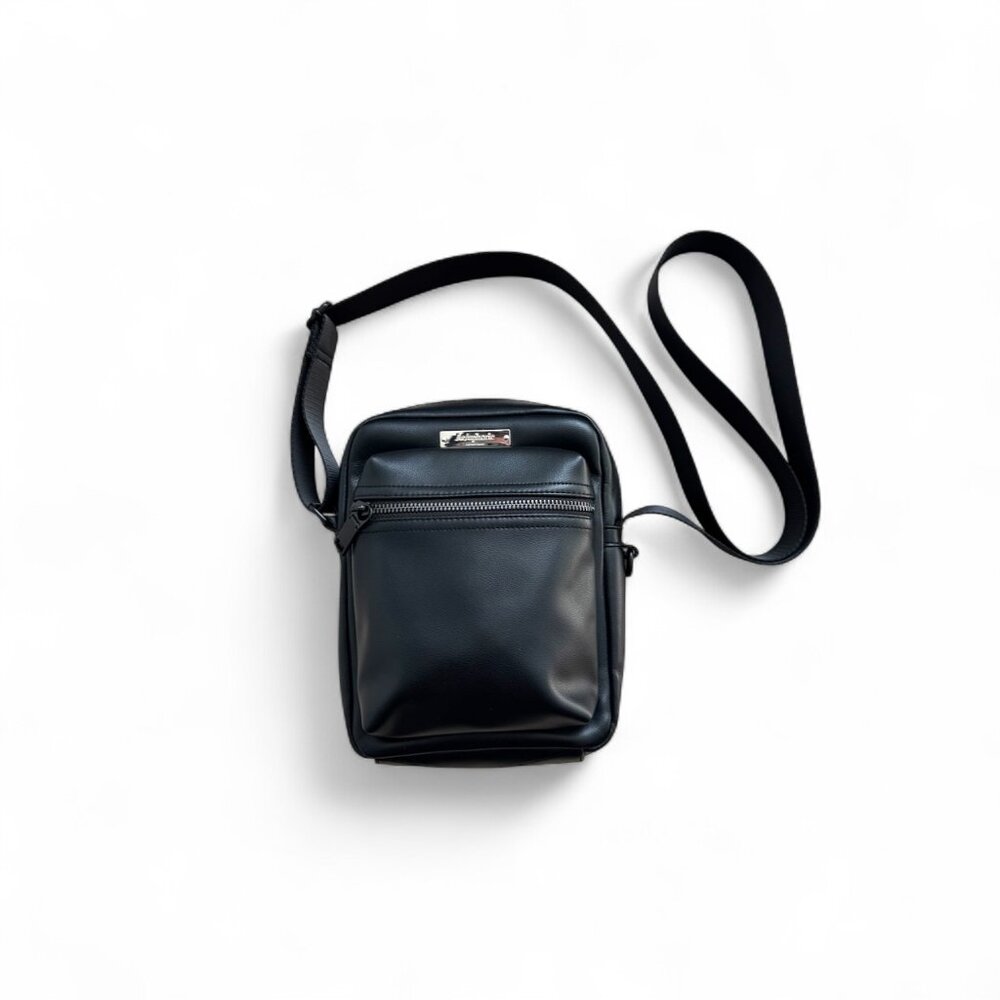 H&M Black Faux Leather Crossbody Bag Adjustable Strap Out of Stock